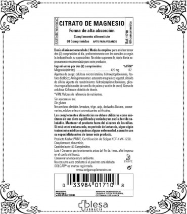 Solgar citrato de magnesio 60 tabletas (2)