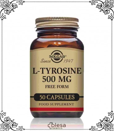 Solgar L-tirosina 500 mg 50 cápsulas (1)