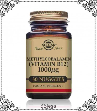 Methylcobalamin Vitamina B12 Solgar de 30 Nuggets, bienestar y salud.