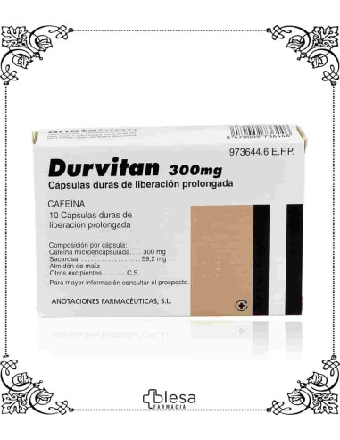 Anotaciones Farmacéuticas durvitan 300 mg 10 cápsulas