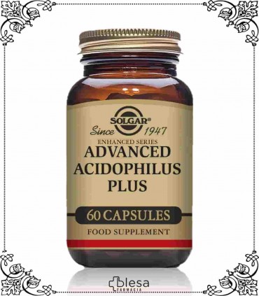 Solgar acidophilus plus avanzado 60 cápsulas