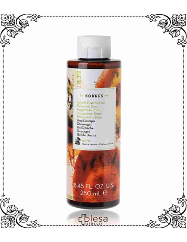 Korres bergamota pera gel de ducha 250 ml