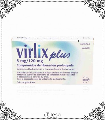 Lacer virlix plus 14 comprimidos