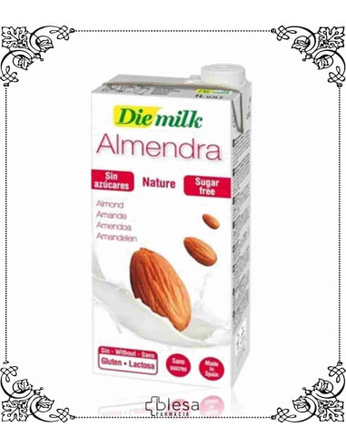 DieMilk bebida de almendras nature sin azúcar 1 L