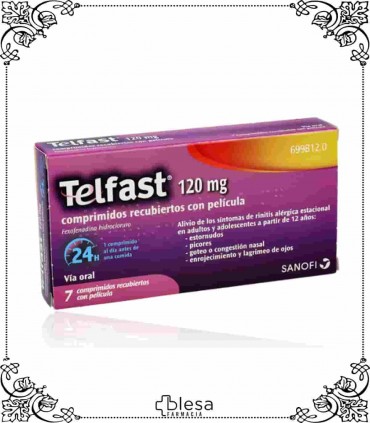 Opella Healthcare telfast 120 mg 7 comprimidos