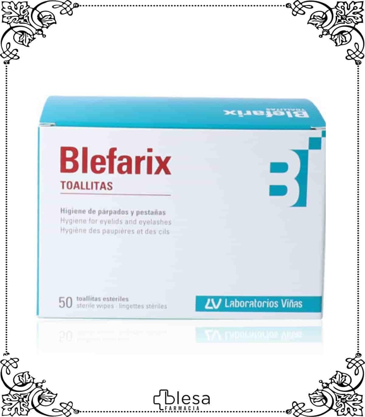 Viñas blefarix toallitas párpados 50 unidades - Blesa Farmacia
