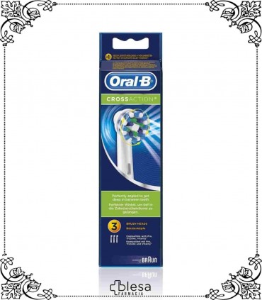 Procter & Gamble oral- B recambio cepillo eléctrico cross act 	3 un
