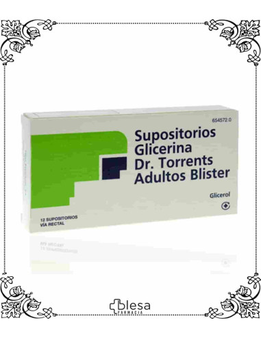 Fleer supositorios de glicerina Dr. Torrents adultos 12 unidades (blister)