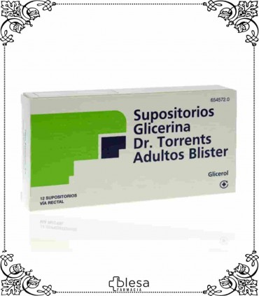 Fleer supositorios de glicerina Dr. Torrents adultos 12 unidades (blister)