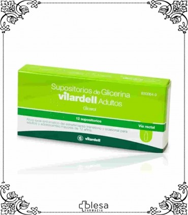 Vilardell supositorios de glicerina adultos 12 unidades