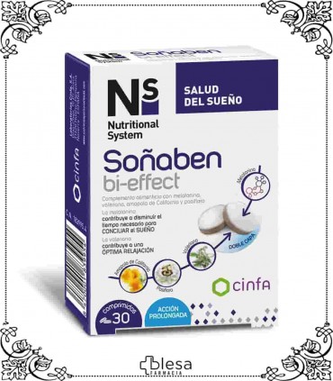 Cinfa NS soñaben bi-effect melatonina 60 comprimidos