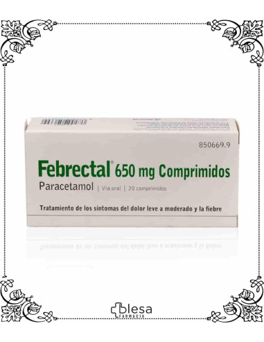 Almirall febrectal 650 mg 20 comprimidos