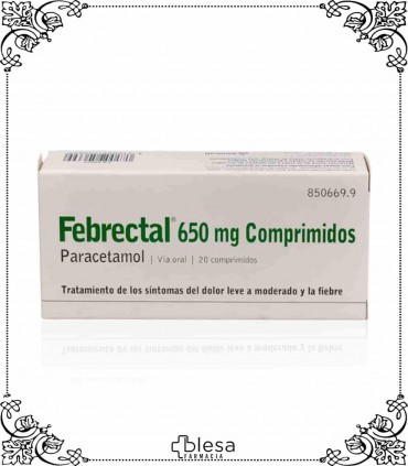 Almirall febrectal 650 mg 20 comprimidos