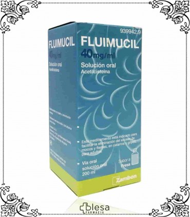 Zambon fluimucil 40 mgml solución 200 ml