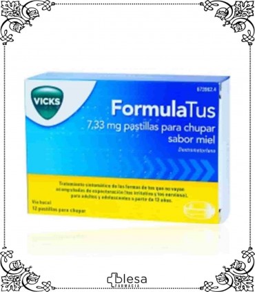 Vicks formulatus 7,33 mg sabor miel 12 pastillas