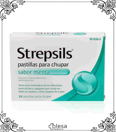 Reckitt Benckiser strepsils sabor menta 24 pastillas