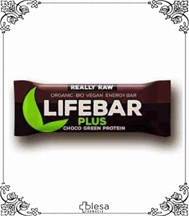 Biomerkalia lifebar barritas plus de chocolate y proteína verde bio