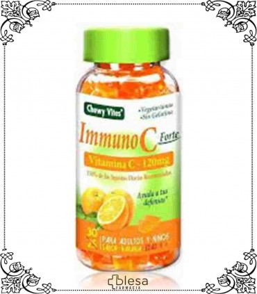 Chewy vites immuno C forte naranja 30 gominolas