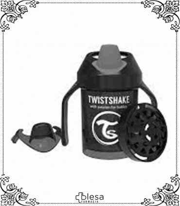 Twistshake taza kid +12 M negro 360 ml