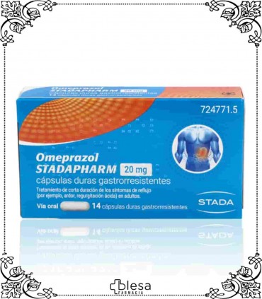 Stada omeprazol 20 mg 14 cápsulas