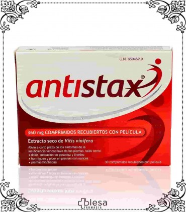 Sanofi antistax 360 mg 30 comprimidos recubiertos con película