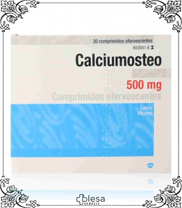 Glaxo Smithkline calciumosteo 500 mg 30 comprimidos efervescentes