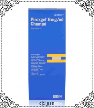 Isdin piroxgel 6 mg/ml champú 200 ml