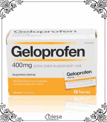Ferrer geloprofen rapid 400 mg 12 sobres