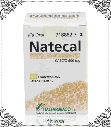 Italfarmaco natecal 600 mg 20 comprimidos