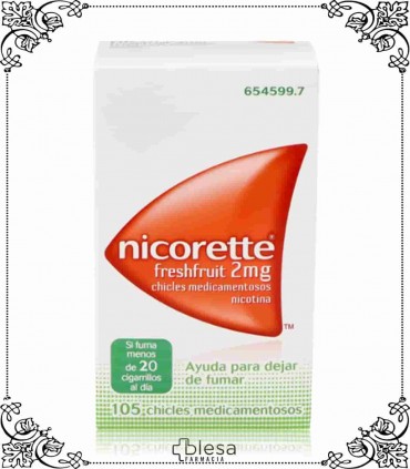 Johnson & Johnson nicorette freshfruit 2 mg 105 chicles