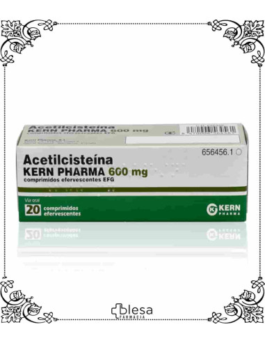 Kern acetilcisteina 600 mg 20 comprimidos