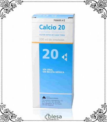 Farmasierra calcio-20 emulsión 300 ml