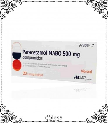 Mabo paracetamol 500 mg 20 comprimidos
