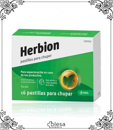 Novo Mesto herbion 16 pastillas