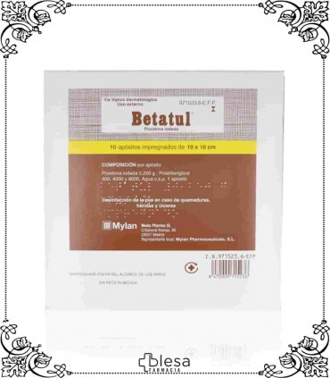 Meda betatul 250 mg 10 apósitos