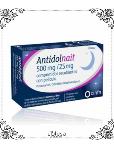 Cinfa antidolnait 500 mg25 mg 10 comprimidos