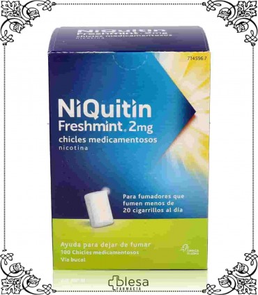 Perrigo niquitin mint 2 mg 100 chicles