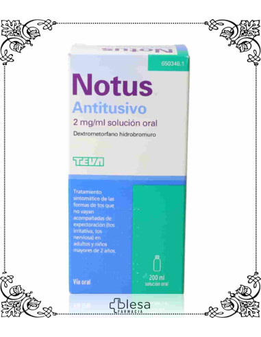 Teva notus antitusivo 2 mg/ml solución 200 ml