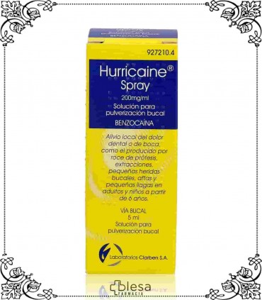 Clarben hurricaine 200 mg/ml spray 5 ml