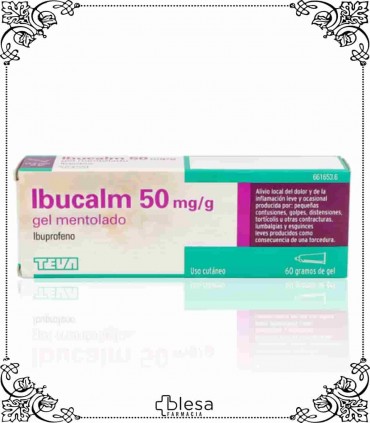 Teva ibucalm 50 mg/g gel mentolado 60 gr