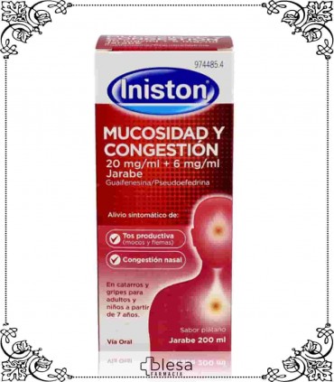 Johnson & Johnson iniston se utiliza en el tratamiento de la tos productiva acompañada de congestión nasal.