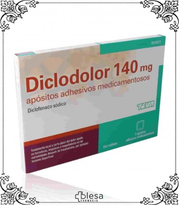 Teva diclodolor 140 mg 5 apósitos adhesivos