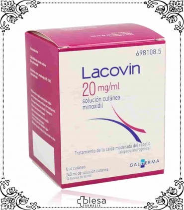 Galderma lacovin 20 mg/ml solución 4x60 ml