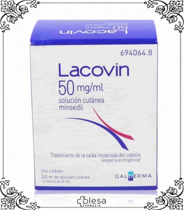 Galderma lacovin 50 mg/ml solución cutánea 4x60 ml