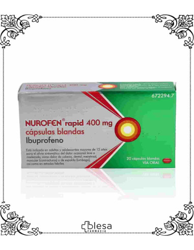 Reckitt Benckiser nurofen rapid 400 mg 20 cápsulas