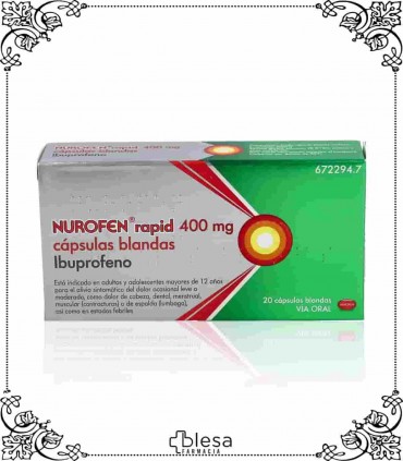 Reckitt Benckiser nurofen rapid 400 mg 20 cápsulas