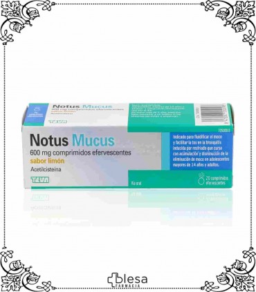 Teva notus mucus 600 mg 20 comprimidos