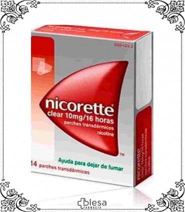 Johnson & Johnson nicorette clear 10 mg16 hr 14 parches