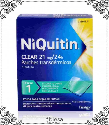 Perrigo niquitin clear 21 mg24 hr 28 parches