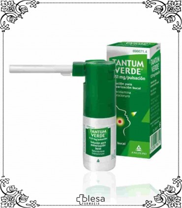 Angelini tantum verde 0,255 mg/pulsación bucal 15 ml